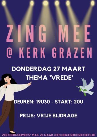 Zing mee @ kerk Grazen © Gemeente Geetbets